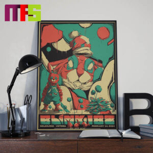 Blink 182 Melbourne Victoria Australia At Rod Laver Arena On February 14th 2024 Home Decor Poster Canvas