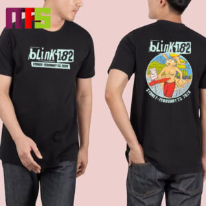 Blink-182 Night 1 Sydney Australia At Qudos Bank Arena On February 23st 2024 Classic T-Shirt
