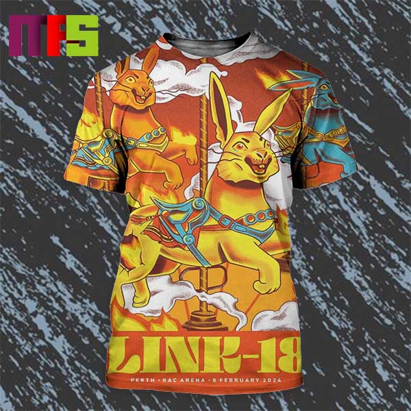 Blink-182 Perth Australia At RAC Arena On February 8th 2024 All Over Print Shirt