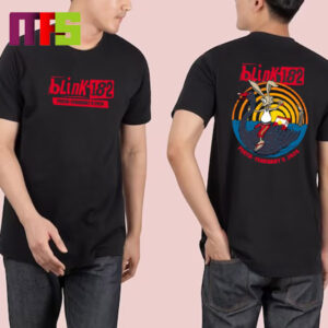Blink-182 Perth Australia At RAC Arena On February 9th 2024 Two Sided Merch T-Shirt