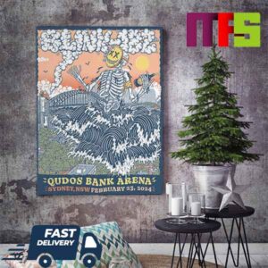 Blink-182 Sydney NSW At Qudos Bank Arena On February 23th 2024 Home Decor Poster Canvas