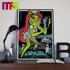 Blink-182 Sydney NSW Australia Qudos Bank Arena On February 16th 2024 Home Decor Poster Canvas