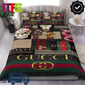 Gucci Multiple Pattern With Skull Snake Mickey And Bee Home Decor Window Curtains