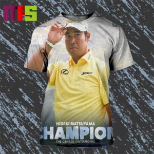 Hideki Matsuyama 2024 The Genesis Invitational Champion All Over Print Shirt