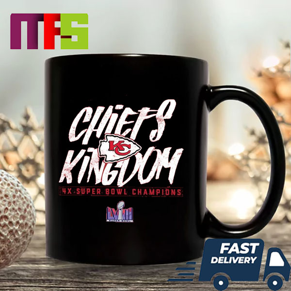Kansas City Chiefs Chiefs Kingdom 4x Super Bowl Champions Ceramic Mug