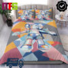 Kaws x Dior Shy Kaws Doll With Dior Navy Text Home Decor Full Bedding Set