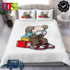 Kaws x The Simpsons Melted Bart Simpsons Kaws Luxury King Bedding Set
