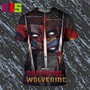 New Poster For Deadpool 3 Deadpool And Wolverine All Over Print Shirt New Poster For Deadpool 3 Deadpool And Wolverine All Over Print Shirt