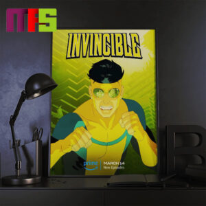 New Poster For Invincible Season 2 Part 2 On Prime Home Decor Poster Canvas