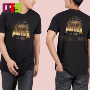 Pantera 2024 For Legacy Tour Tour Date Two Sided T-Shirt