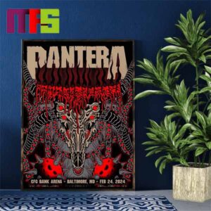 Pantera Baltimore MD At CFG Bank Arena On February 24th 2024 Home Decor Poster Canvas