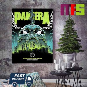 Pantera New York At Madison Square Garden On February 22nd 2024 Home Decor Poster Canvas
