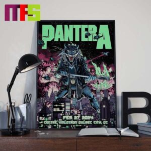 Pantera Quebec City QC At Centre Videotron On February 27th 2024 Home Decor Poster Canvas