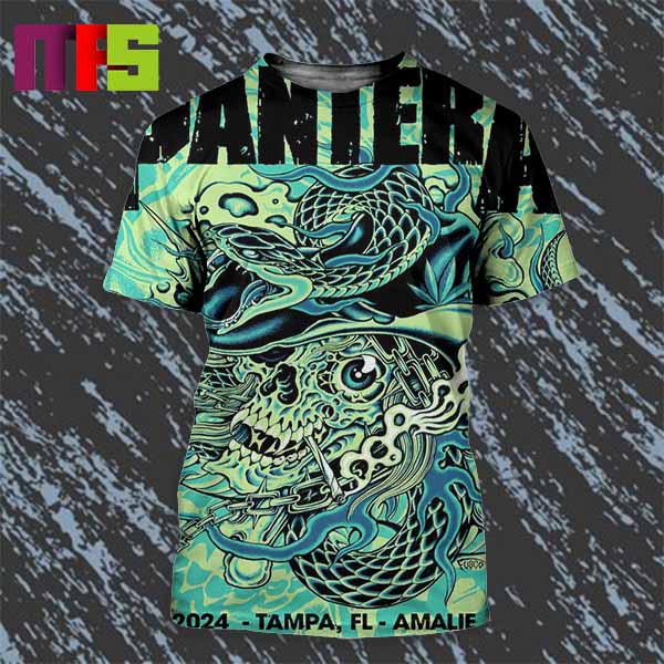 Pantera Tampa FL At Amalie Arena On February 5th 2024 All Over Print Shirt