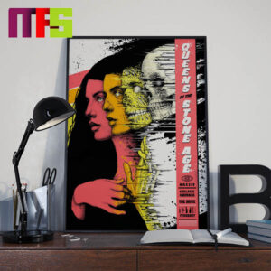 Queens Of The Stone Age Adelaide Australia At The Drive On February 13th 2024 Home Decor Poster Canvas