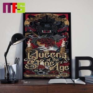 Queens Of The Stone Age Torquay Australia At Torquay Common On February 18th 2024 Home Decor Poster Canvas