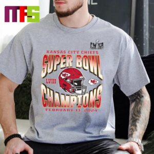 Super Bowl LVIII Champions Kansas City Chiefs Own the Moment Helmet Vintage Classic T-Shirt