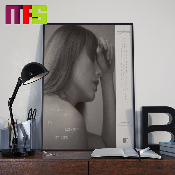 Taylor Swift The Tortured Poets Department Vinyl New Album Cover Home Decor Poster Canvas