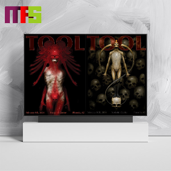 Tool Night 1 And Night 2 In Phoenix AZ At Footprint Center Home Decor Poster Canvas