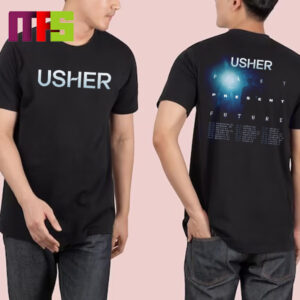 Usher Past Present Future 2024 Tour Tour Date Two Sided Essentials T-Shirt