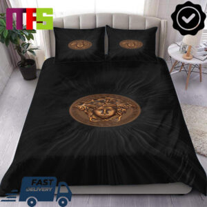 Versace Bronze Medusa Coin Luxury Home Decor Bedding Set Versace Bronze Medusa Coin Luxury Home Decor Bedding Set