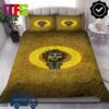 Versace Golden Versace Barocco In Black Background Luxury Bedding Set