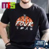2024 NCAA Men Basketball March Madness Final Four Team Logo Two Sided Unisex T-Shirt