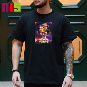 40000 Points Career LeBron James Los Angeles Lakers In NBA Golden Dragon Classic T-Shirt