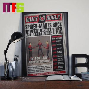 8 Live Action Spider Man Films Returning To Theaters The Daily Bugle Newspaper Home Decor Poster Canvas