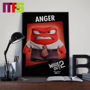 Anger In Inside Out 2 June 14th 2024 Home Decor Poster Canvas Anger In Inside Out 2 June 14th 2024 Home Decor Poster Canvas