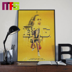 Caitlin Clark 2024 Big Ten Player Of The Year Home Decor Poster Canvas
