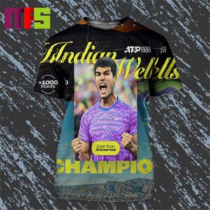 Carlos Aloaraz 2024 Indian Wells Champions ATP Master 1000 All Over Print Shirt