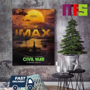 Civil War Imax Poster Welcome To The Frontline April 12th Home Decor Poster Canvas