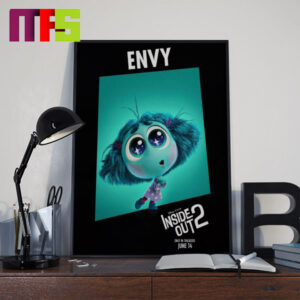 Envy Inside Out 2 New Character On June 14th 2024 Home Decor Poster Canvas