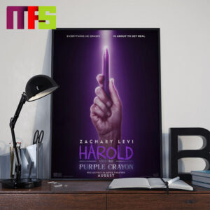 First Poster For Harold And The Purple Crayon Home Decor Poster Canvas