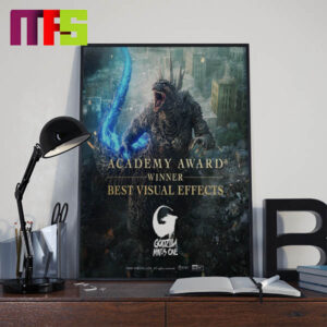 Godzilla Minus One Best Visual Effects Winner Oscar 2024 Home Decor Poster Canvas