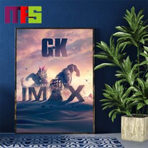 Godzilla x Kong New Poster Filmed For IMAX Home Decor Poster Canvas