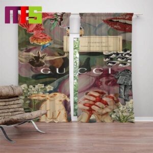 Gucci Decoupage Eternity Where Will You Spend It Luxury Window Curtains