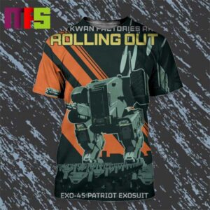 Helldivers 2 The EXO-45 Patriot Exosuits Full Production In The Factories Of Tien Kwan All Over Print Shirt