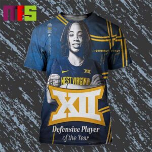 JJ Quinerly 2024 Big 12 Defensive Player Of The Year All Over Print Shirt