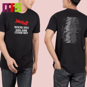 Judas Priest Invincible Shield Global Album Listening Party March 7th 2024 Essentials T-Shirt