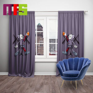 Kaws x Stussy x Nike Jordan Signature Jordan Kaws Logo Luxury Window Curtains