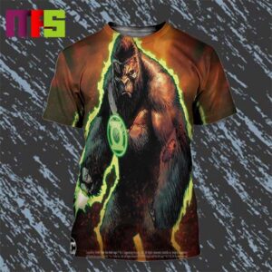 Kong As A Green Lantern On The Cover Of Justice League Vs Godzilla Vs Kong All Over Print Shirt