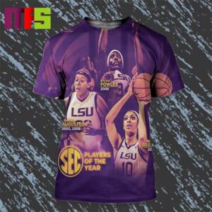 LSU Trio Star SEC Players Of The Year All Over Print Shirt