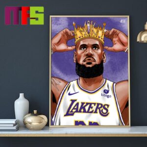 LeBron James 40000 Points King Artwork Home Decor Poster Canvas