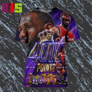 LeBron James 40K Points The Scoring King In NBA All Over Print Shirt