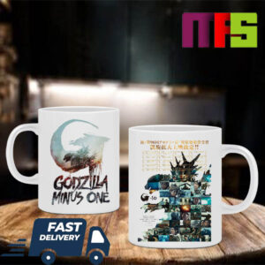 New Poster For Godzilla Minus One Celebrating All Of The Film Award Wins Coffee Mug