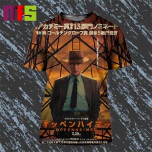 New Poster For Oppenheimer For The Film Upcoming Release In Japan All Over Print Shirt