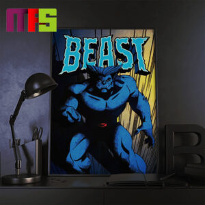 New Promotional Art For X MEN 97 Beast On Disney Plus March 20th 2024 Home Decoration Poster Canvas