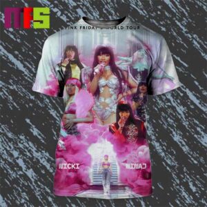 Nicki Minaj Pink Friday 2 World Tour 2024 Fan Made Pink All Over Print Shirt Nicki Minaj Pink Friday 2 World Tour 2024 Fan Made Pink All Over Print Shirt